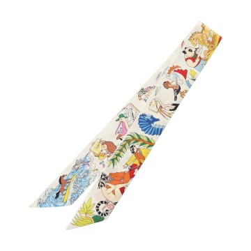 エルメス ツイリー ACADEMIA HIPPICA マルチカラー 064281S シルク100％ レディース 【新品】【other】