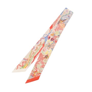 エルメス ツイリー REWILDING NATURE マルチカラー 064297S シルク100％ レディース 【中古】【other】