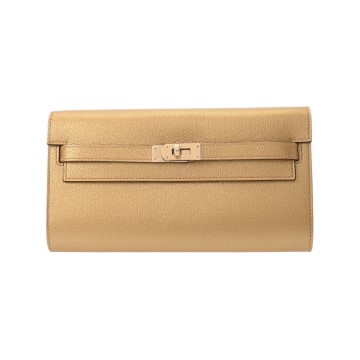 エルメス ケリーウォレット ロングトゥーゴー  ドレ シェーブルシャムキラ ユニセックス 財布 【未使用】【purse】