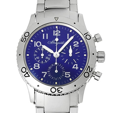 ブレゲ アエロナバル タイプXX 3807ST/J2/SW9 ブルー メンズ 時計 【中古】【wristwatch】