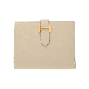 エルメス ベアン コンパクト クレ ヴォーエプソン ユニセックス 財布 【未使用】【purse】