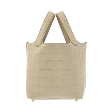 エルメス ピコタンロック PM ベトン アリゲーターマット レディース バッグ 【中古】【bag】
