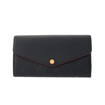 ルイ ヴィトン モノグラムアンプラント ポルトフォイユ サラ マリーヌルージュ M62125 レザー レディース 財布 【中古】【purse】