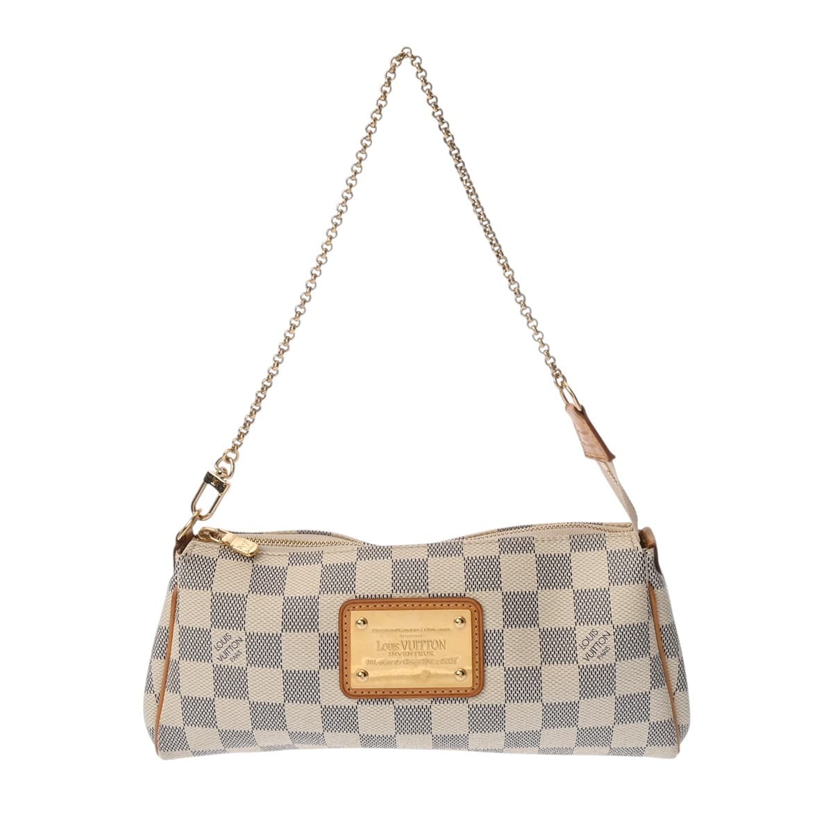 ルイ ヴィトン ダミエアズール エヴァ ホワイト N55214 ダミエキャンバス レディース バッグ 【中古】【bag】