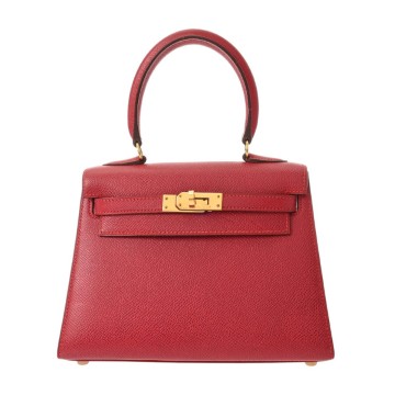 エルメス ミニケリー 2WAY ルージュヴィフ クシュベル レディース バッグ 【中古】【bag】