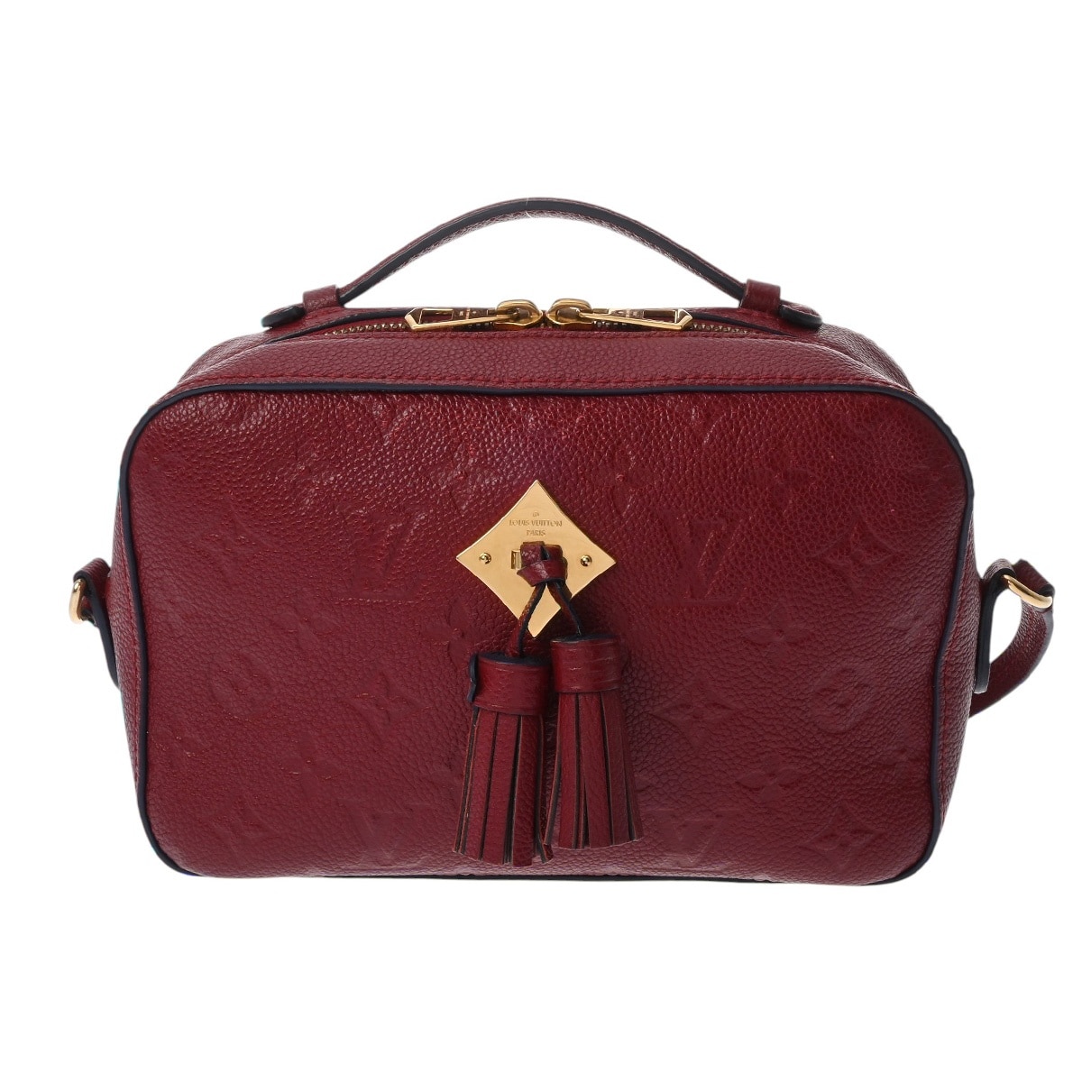 ルイ ヴィトン モノグラムアンプラント サントンジュ スカーレット M44606 レザー レディース バッグ 【中古】【bag】