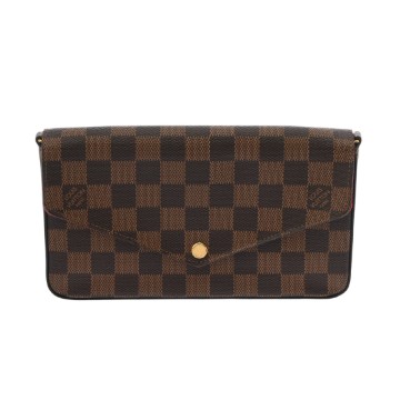 ルイ ヴィトン ダミエ ポシェットフェリシー ブラウン N40492 ダミエキャンバス レディース バッグ 【中古】【bag】