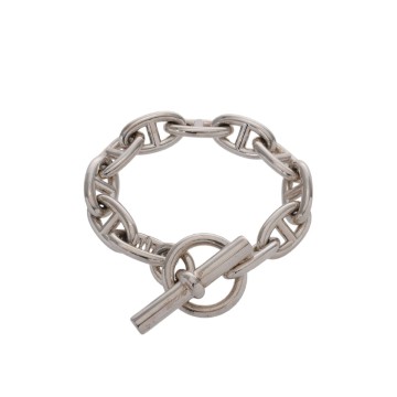 エルメス シェーヌダンクル GM 11リンク シルバー シルバー925 ユニセックス ジュエリー 【中古】【jewelry】