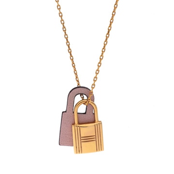 エルメス ネックレス オーケリー PM ピンクベージュ系/ゴールド金具 ヴォースイフト/GP レディース ジュエリー 【中古】【jewelry】