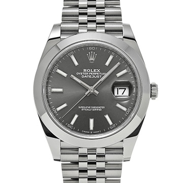 ロレックス デイトジャスト 41 126300 スレートグレー メンズ 時計 【中古】【wristwatch】