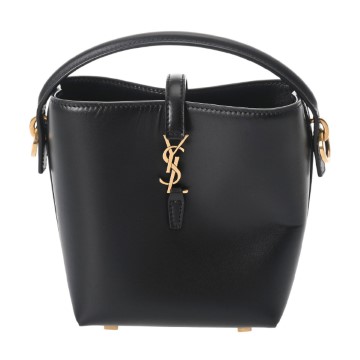サンローラン LE 37 ミニ ブラック BRS765870 0824 シャイニーレザー レディース バッグ 【中古】【bag】