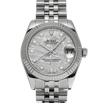 ロレックス デイトジャスト 31 178274G メテオライト/ダイヤモンド ユニセックス 時計 【中古】【wristwatch】