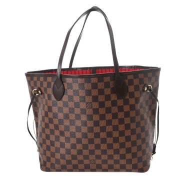 ルイ ヴィトン ダミエ ネヴァーフル MM ブラウン N40599 ダミエキャンバス レディース バッグ 【中古】【bag】