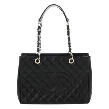 シャネル マトラッセ GST ブラック A50995 キャビアスキン レディース バッグ 【中古】【bag】