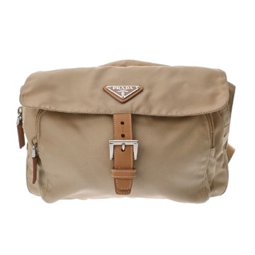 プラダ ショルダーバッグ ベージュ BT175Z ナイロン ユニセックス バッグ 【中古】【bag】