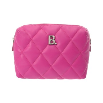バレンシアガ カメラバッグ  ピンク 616060 キルティングレザー レディース バッグ 【中古】【bag】