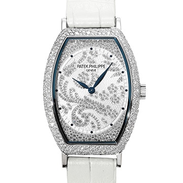 パテック フィリップ ゴンドーロ 7099G-001 シルバー/ダイヤモンド レディース 時計 【中古】【wristwatch】