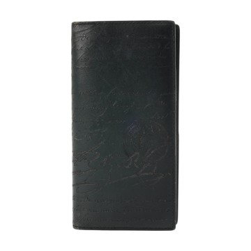 ベルルッティ サンタル フラップ ロングウォレット ブルー ヴェネチアカーフレザー メンズ 財布 【中古】【purse】