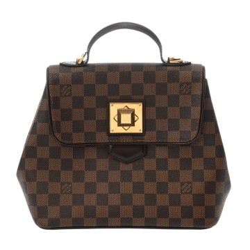ルイ ヴィトン ダミエ ベルガモ PM エベヌ N41167 ダミエキャンバス レディース バッグ 【中古】【bag】
