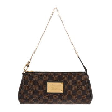 ルイ ヴィトン ダミエ エヴァ エベヌ N55213 ダミエキャンバス レディース バッグ 【中古】【bag】