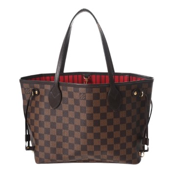 ルイ ヴィトン ダミエ ネヴァーフル PM ブラウン N41359 ダミエキャンバス レディース バッグ 【中古】【bag】
