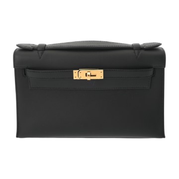 エルメス ポシェットケリー  ブラック ヴォースイフト レディース バッグ 【新品】【bag】