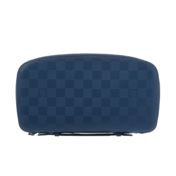 ルイ ヴィトン ダミエアンフィニ オーガナイザーアトール ネプチューン N41396 レザー メンズ 財布 【中古】【purse】