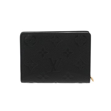 ルイ ヴィトン ポルトフォイユ クレア ブラック M80151 モノグラムアンプラント ユニセックス 財布 【中古】【purse】