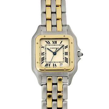 カルティエ パンテール MM 83083242 アイボリー ユニセックス 時計 【中古】【wristwatch】