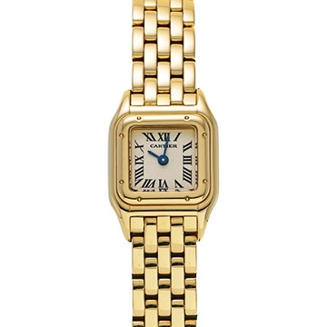 カルティエ パンテール ミニ W25034B9 アイボリー レディース 時計 【中古】【wristwatch】