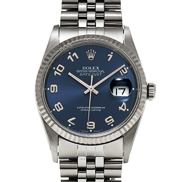 ロレックス デイトジャスト 16234 ブルー メンズ 時計 【中古】【wristwatch】