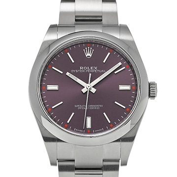 ロレックス オイスターパーペチュアル 39 114300 レッドグレープ メンズ 時計 【中古】【wristwatch】
