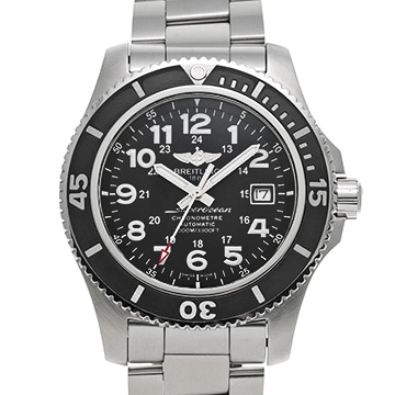 ブライトリング スーパーオーシャンII 44 A17392D7/BD68 ブラック メンズ 時計 【中古】【wristwatch】