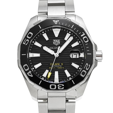 タグ ホイヤー アクアレーサー キャリバー5 WAY201A.BA0927 ブラック メンズ 時計 【中古】【wristwatch】