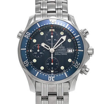 オメガ シーマスター プロフェッショナル 300 クロノグラフ 2599.80 ブルー メンズ 時計 【中古】【wristwatch】