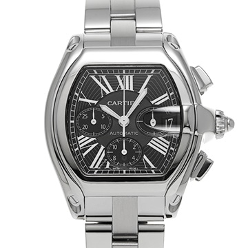 カルティエ ロードスター クロノグラフ W62020X6 ブラック メンズ 時計 【中古】【wristwatch】