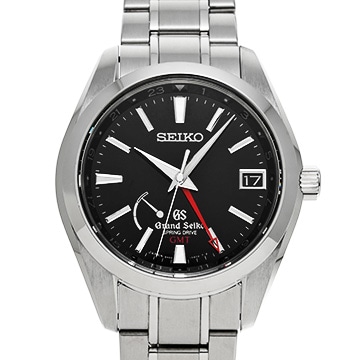 グランドセイコー スプリングドライブ GMT SBGE011 ブラック メンズ 時計 【中古】【wristwatch】