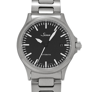 ジン 556シリーズ 556.M ブラック メンズ 時計 【中古】【wristwatch】