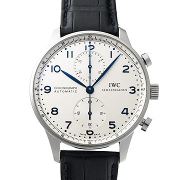 IWC ポルトギーゼ クロノグラフ IW371446 シルバー メンズ 時計 【中古】【wristwatch】