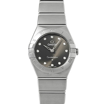 オメガ コンステレーション クォーツ 131.10.25.60.56.001 グレー/ダイヤモンド レディース 時計 【中古】【wristwatch】