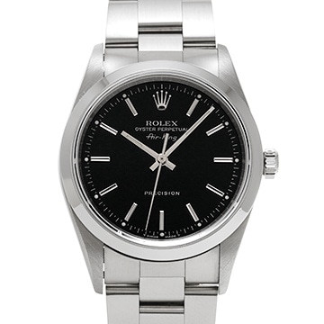 ロレックス エアキング 14000 ブラック ユニセックス 時計 【中古】【wristwatch】