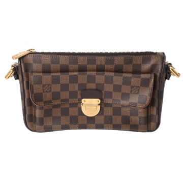 ルイ ヴィトン ダミエ ラヴェッロ GM ブラウン N60006 ダミエキャンバス レディース バッグ 【中古】【bag】