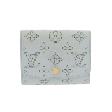 ルイ ヴィトン モノグラムマヒナ ポルトフォイユ イリス  スカイブルー M28064 レザー ユニセックス 財布 【中古】【purse】