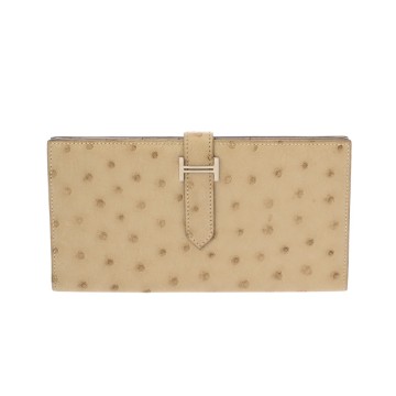 エルメス ベアン スフレ パーシュマン オーストリッチ ユニセックス 財布 【中古】【purse】