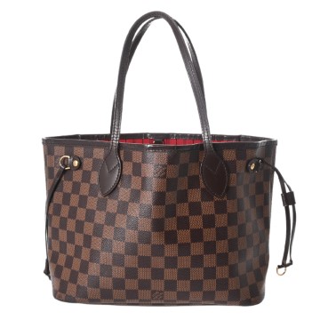 ルイ ヴィトン ダミエ ネヴァーフル PM ブラウン N41359 ダミエキャンバス レディース バッグ 【中古】【bag】