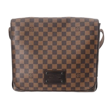 ルイ ヴィトン ダミエ ブルックリン MM ブラウン N51211 ダミエキャンバス メンズ バッグ 【中古】【bag】