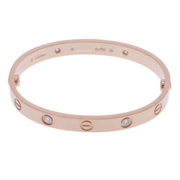 カルティエ ラブブレスレット #16 4PD ゴールド K18ピンクゴールド PG レディース ジュエリー 【中古】【jewelry】