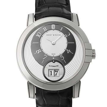 ハリー ウィンストン ミッドナイト ビックプロジェクト MIDABD42WW001 シルバー/グレー メンズ 時計 【中古】【wristwatch】