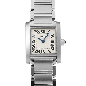 カルティエ タンクフランセーズ SM　 W51008Q3 シルバー レディース 時計 【中古】【wristwatch】