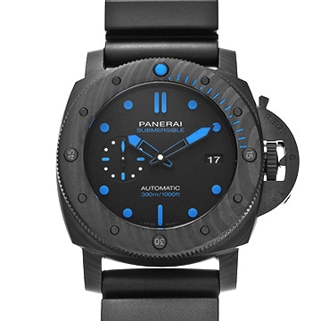 パネライ サブマーシブル カーボテック PAMC1616 ブラック メンズ 時計 【中古】【wristwatch】